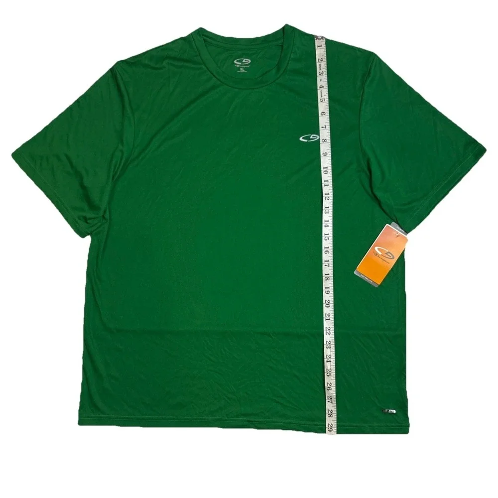Champion Training Duo Dry Lite T-shirt Forest Green Short Sleeve Men's Size XL - Picture 3 of 8